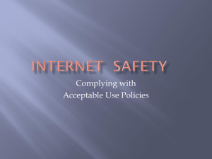 Complying with Acceptable Use Policies