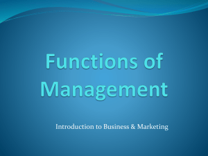 Introduction to Business &amp; Marketing