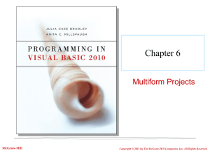 Chapter 6 Multiform Projects McGraw-Hill
