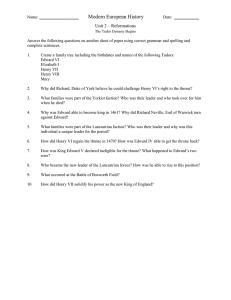 Modern European History  Unit 2 – Reformations