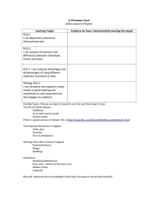 A Christmas Carol Learning Target (Mini-research Project)