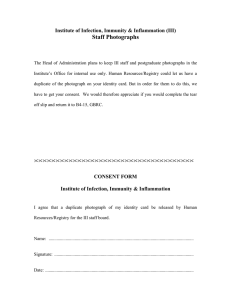 Staff Photographs Institute of Infection, Immunity &amp; Inflammation (III)