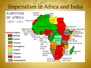 Imperialism in Africa and India: Presentation Slides