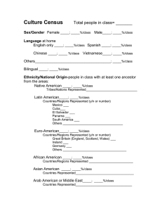 Culture Census  Sex/Gender Language
