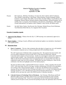School of Medicine Executive Committee Meeting Minutes September 16, 2008 ATTACHMENT 1