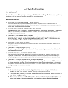 Activity 2: The 7 Principles