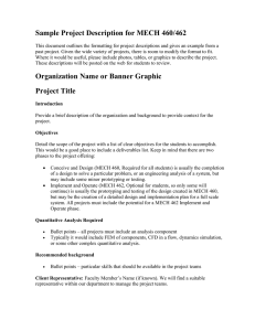 MECH 460/462 Project Description Sample