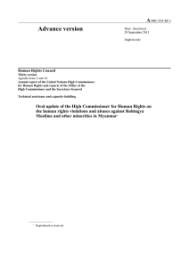 Advance version A  Human Rights Council