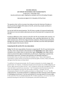SECOND ANNUAL UN FORUM ON BUSINESS AND HUMAN RIGHTS