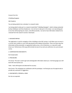 Consent Form for: A Building Navigator GGC Students