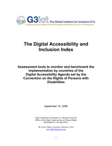The Digital Accessibility and Inclusion Index