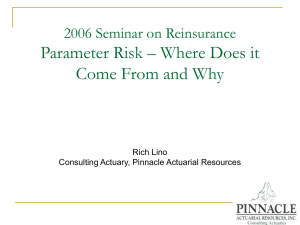 Parameter Risk – Where Does it Come From and Why Rich Lino