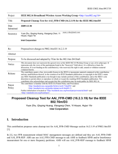 IEEE C802.16m-09/2738 Project Title