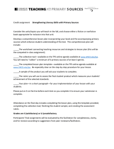 Strengthening Literacy Skills with Primary Sources