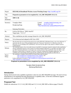 IEEE C802.16m-09/2460r1 Project Title