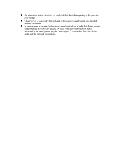 Client-Server vs. Peer-to-Peer: Distributed Computing
