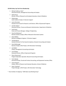 UW NIH Salary Cap Task Force Membership