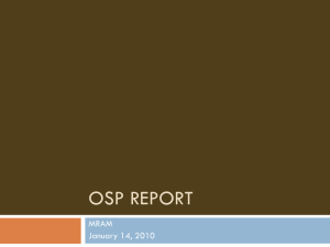 OSP REPORT MRAM January 14, 2010