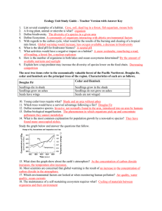 Ecology Unit Study Guide – Teacher Version with Answer Key