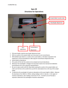 Spec-20 Directions for Operations