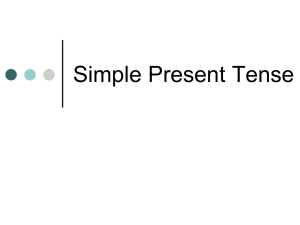 Simple Present Tense