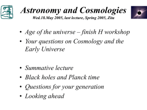 Astronomy and Cosmologies