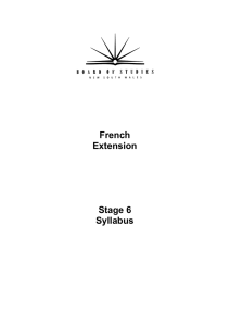 French Extension Stage 6