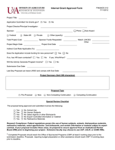 Internal Grant Approval Form