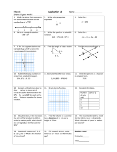 Math 8  Name ________________________ Show all your work!
