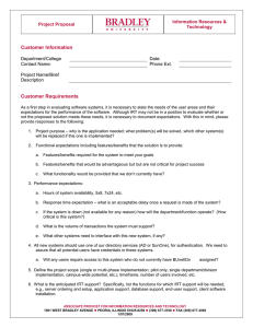 Customer Information Customer Requirements Information Resources &amp;