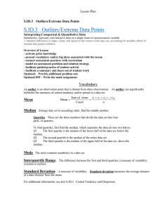 Outliers & Extreme Data Points Lesson Plan (S.ID.3)