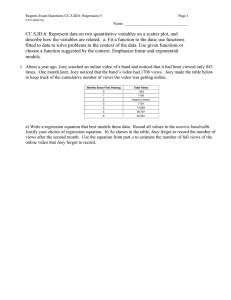 CC.S.ID.6: Represent data on two quantitative variables on a scatter... describe how the variables are related.  a. Fit a...