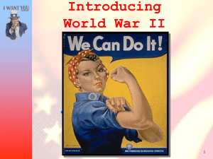 The War in the United States Introducing World War II