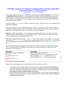 CNT4704: Analysis of Computer Communication Networks (Fall 2015)