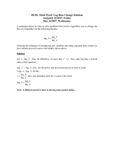 Log Base Change Proof: IB HL Math Solution