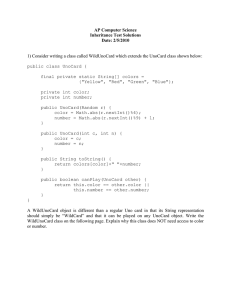 AP Computer Science Inheritance Test Solutions