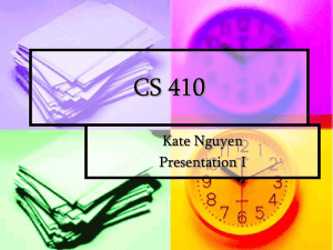CS 410 Kate Nguyen Presentation I