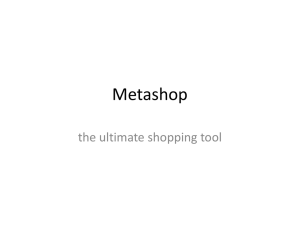 Metashop the ultimate shopping tool