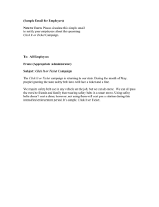 Click It or Ticket Employee Email Template