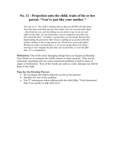 No. 12 - Projection onto the child, traits of his... parent. “You’re just like your mother.”