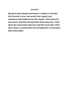Journal 4 this character in your own words; then support your