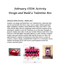 Valentine Box STEM Activity: Design & Build