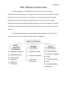 KA3: Software Construction