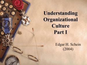 Understanding Organizational Culture Part I