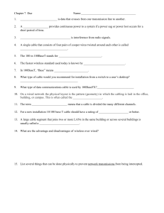 Networking Basics Quiz: Cables, Standards, and Security