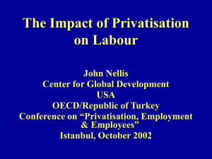 The Impact of Privatisation on Labour