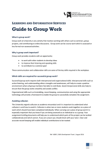 Guide to Group Work L I S
