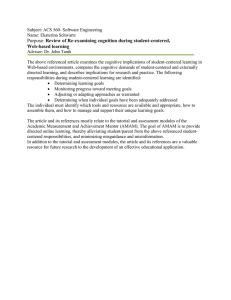 Review of Re-examining cognition during student-centered, Web-based learning