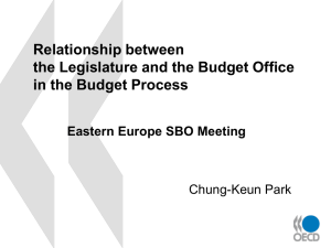 Relationship between the Legislature and the Budget Office in the Budget Process