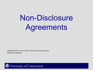 Non-Disclosure Agreements Antje Harnisch, Gianfranco Barbato,